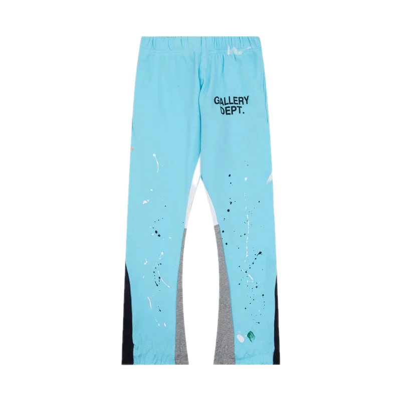 Gallery Dept Painted Flare Sweatpants Blue